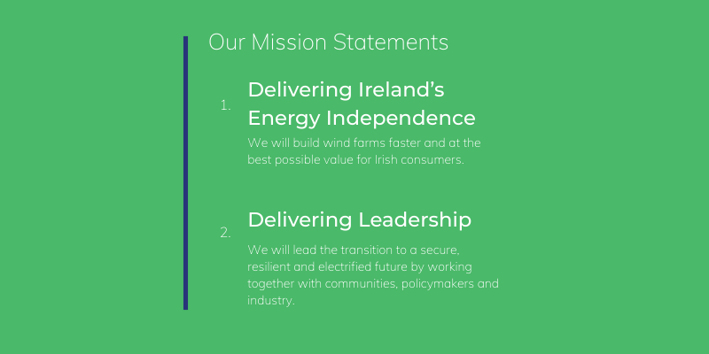 wind energy ireland mission statements