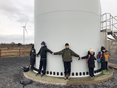 IWEA Education children visit Mountlucas wind farm in Offaly