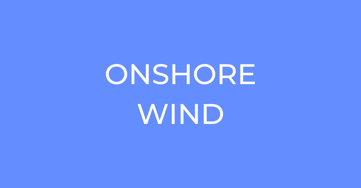 Onshore wind energy